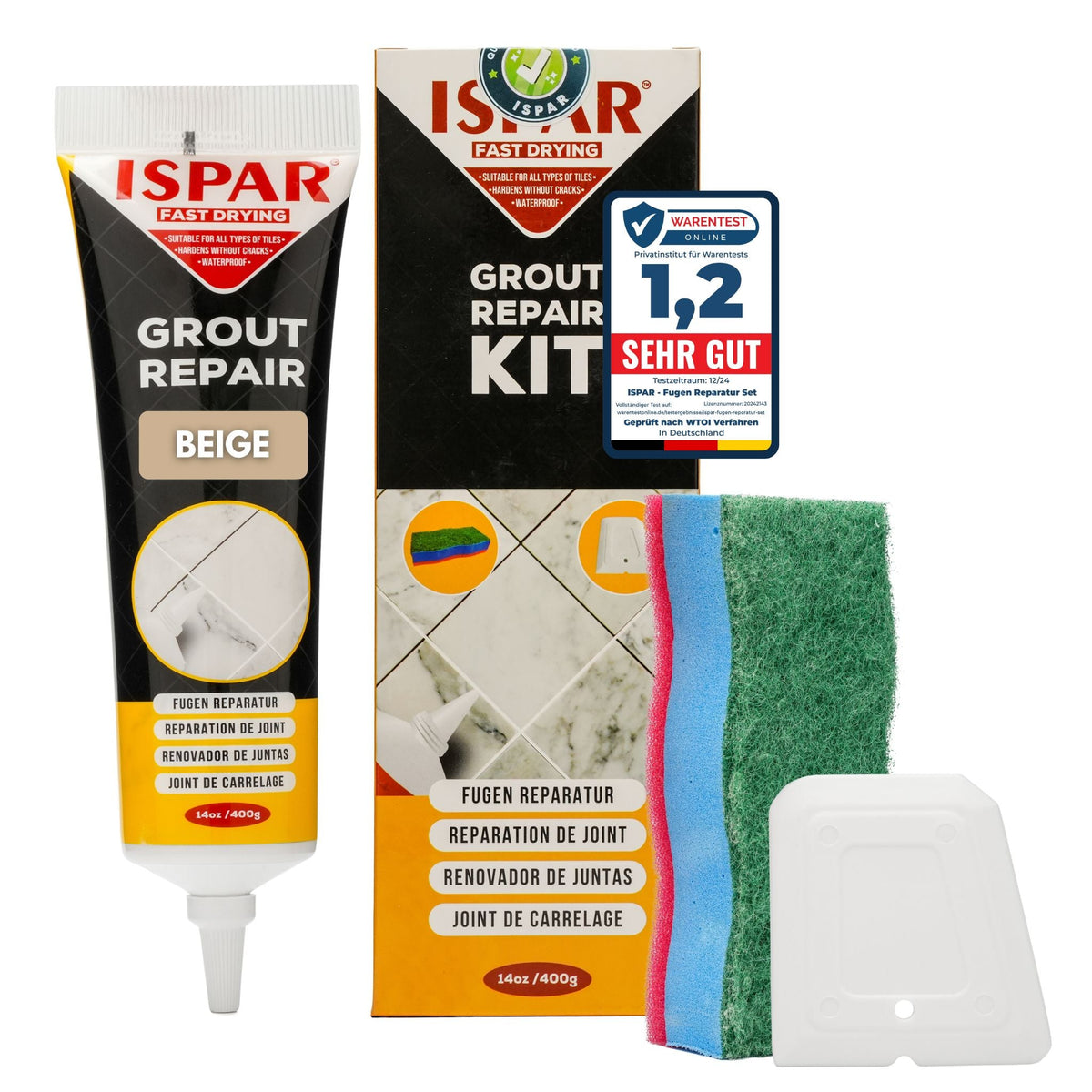 ISPAR Fugenreparatur-Set 400 g in Beige