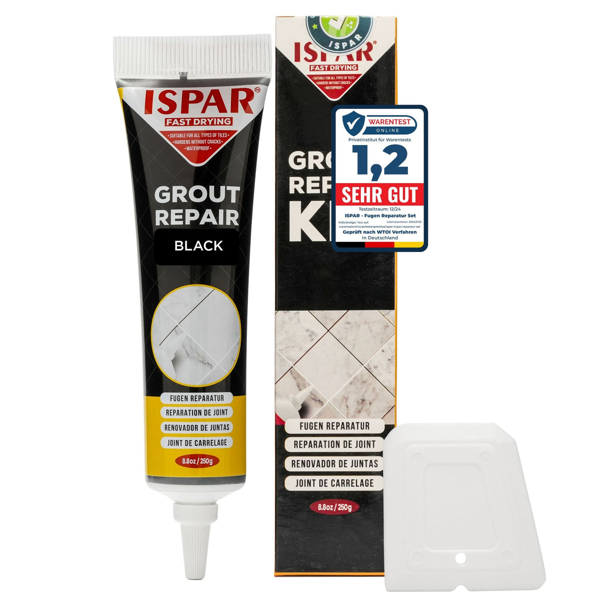 ISPAR Fugenreparatur-Set 250 g in Schwarz
