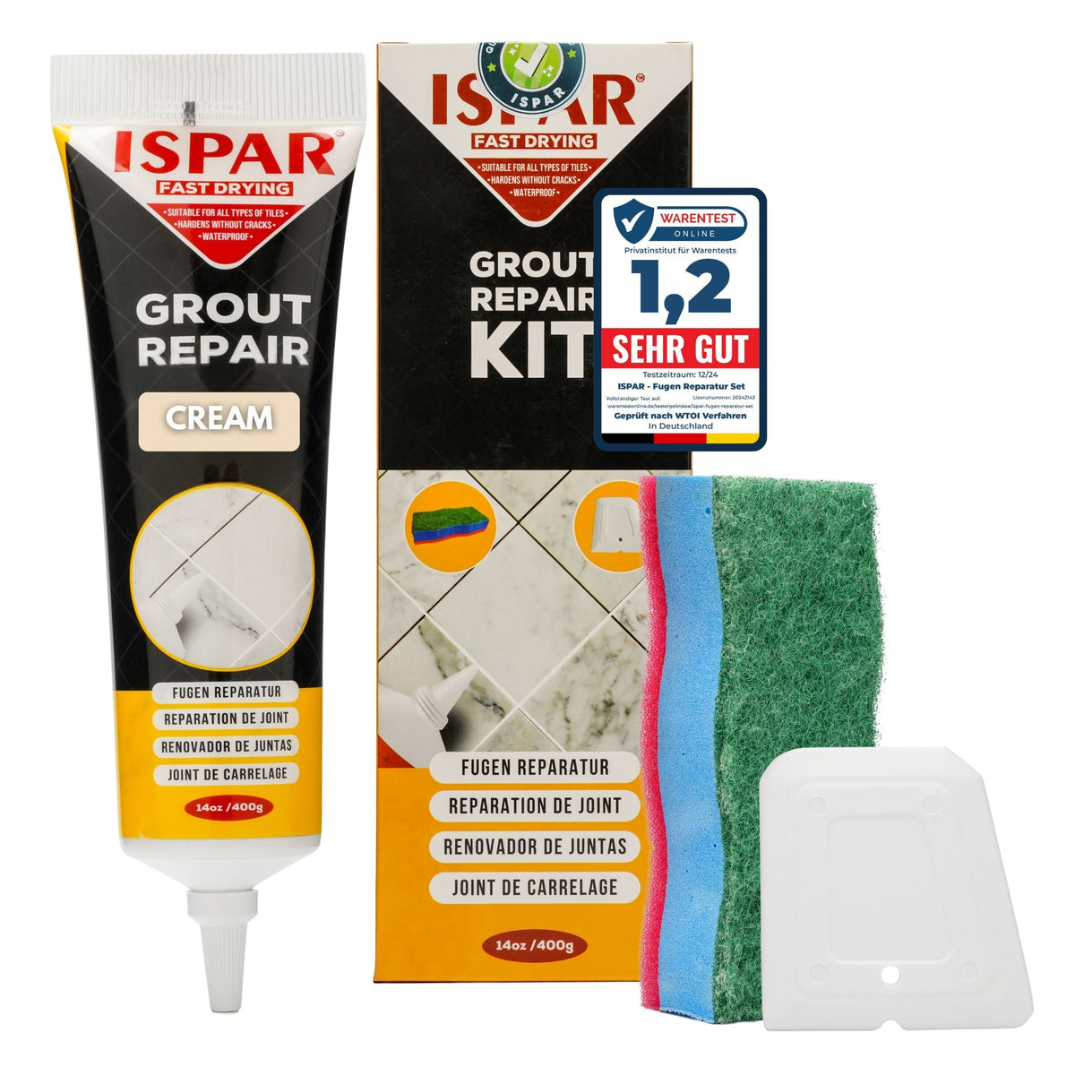 ISPAR Fugenreparatur-Set 400 g in Creme